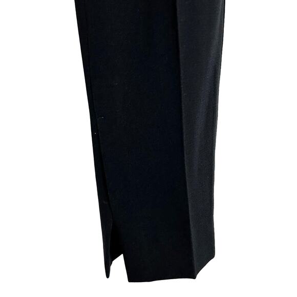 MaxMara Black High Waist Slit Hem Triacetate Pants Womens US 6 - Picture 2 of 7